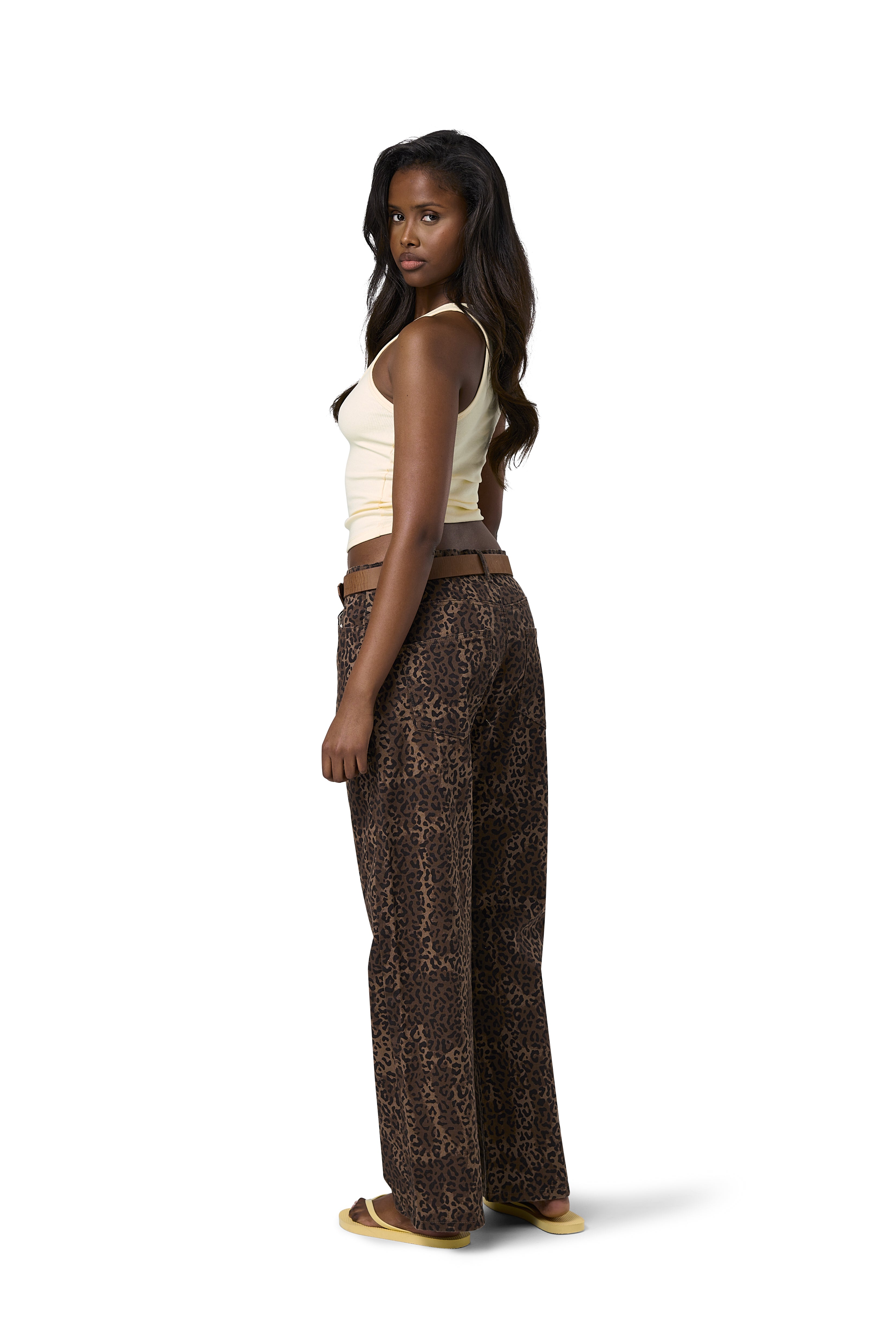 Catty Leopard Jeans